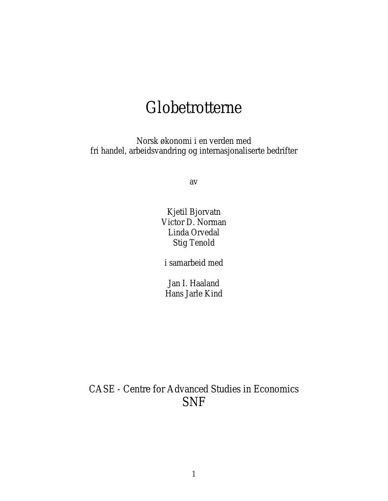 Forsiden av dokumentet Globetrotterne