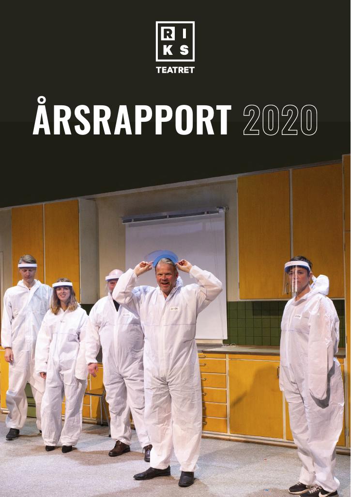 Forsiden av dokumentet Årsrapport Riksteatret 2020