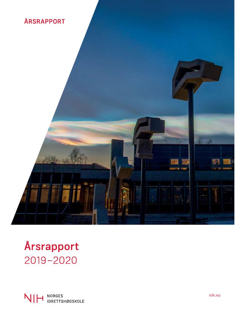 Forsiden av dokumentet Årsrapport Norges idrettshøgskole 2019