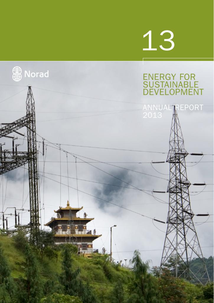 Forsiden av dokumentet Energy for Sustainable Development - Annual Report 2013