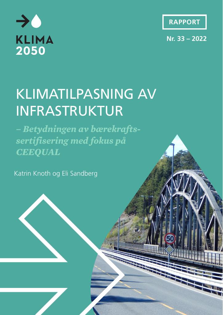 Forsiden av dokumentet Klimatilpasning av infrastruktur