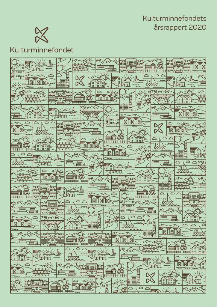 Forsiden av dokumentet Årsrapport Norsk Kulturminnefond 2020
