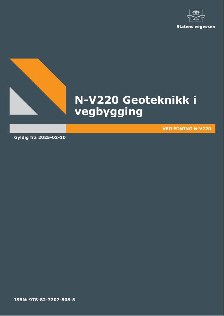 Forsiden av dokumentet N-V220 Geoteknikk i vegbygging