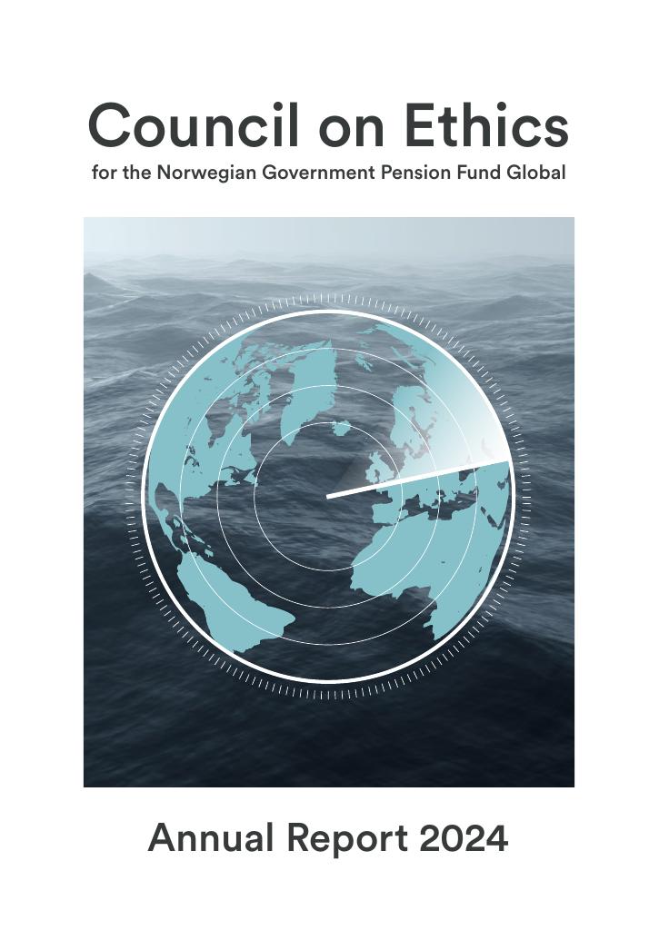 Forsiden av dokumentet Council on Ethics for the Norwegian Government Pension Fund Global -Annual Report 2024