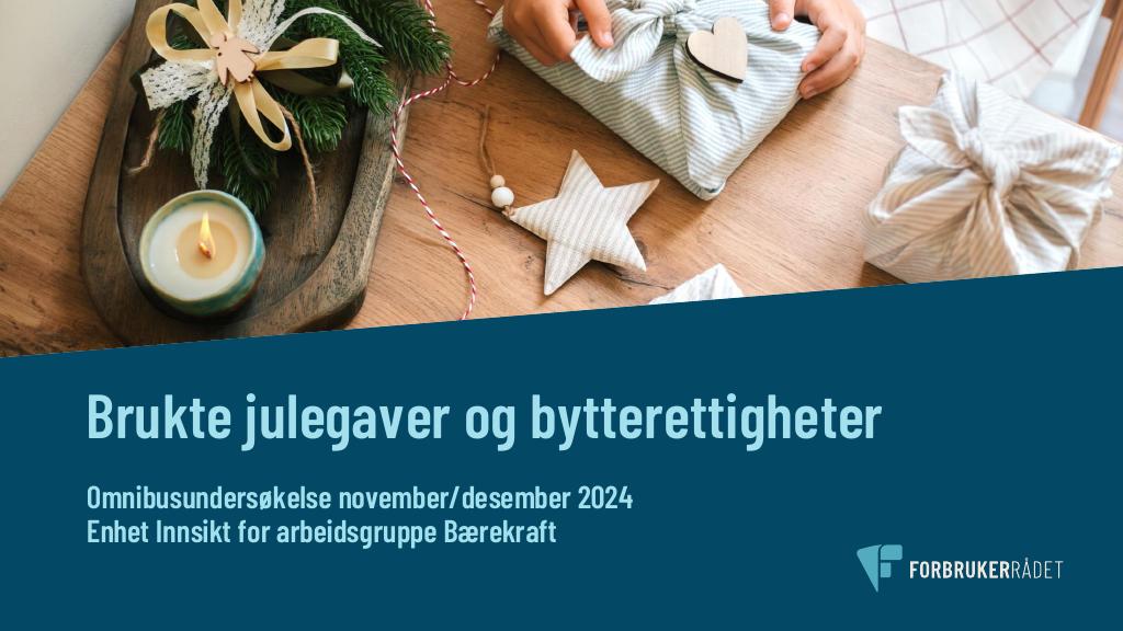 Forsiden av dokumentet Brukte julegaver og bytterettigheter