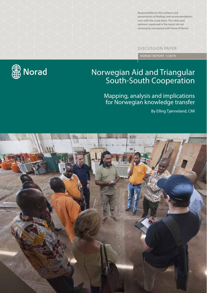 Forsiden av dokumentet Norwegian Aid and Triangular South-South Cooperation