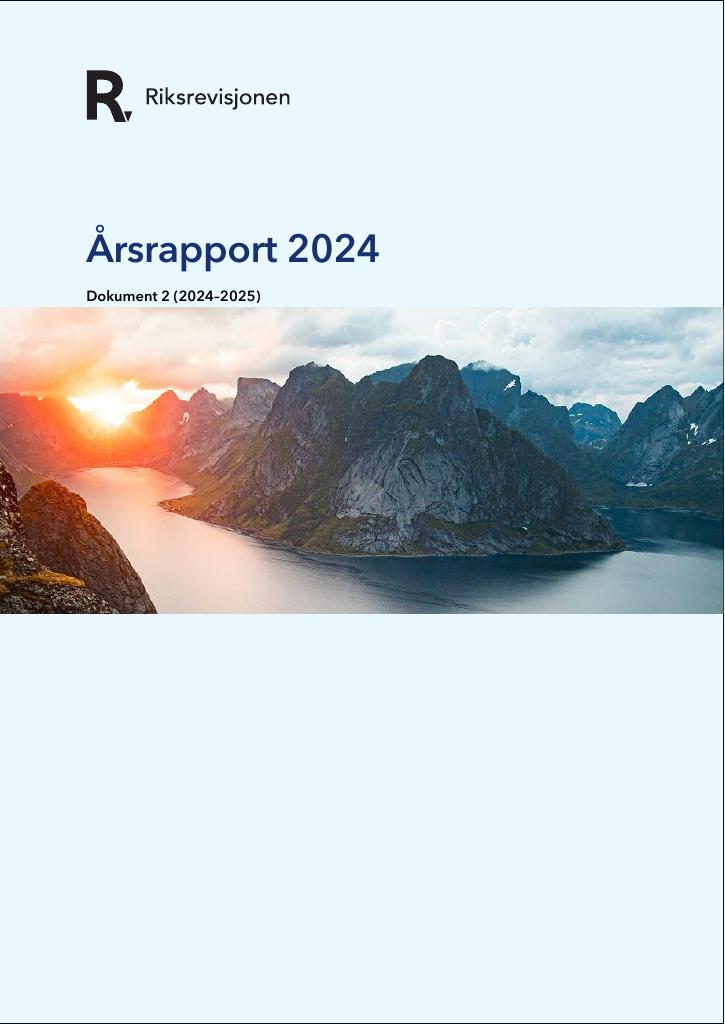 Forsiden av dokumentet Årsrapport Riksrevisjonen 2024