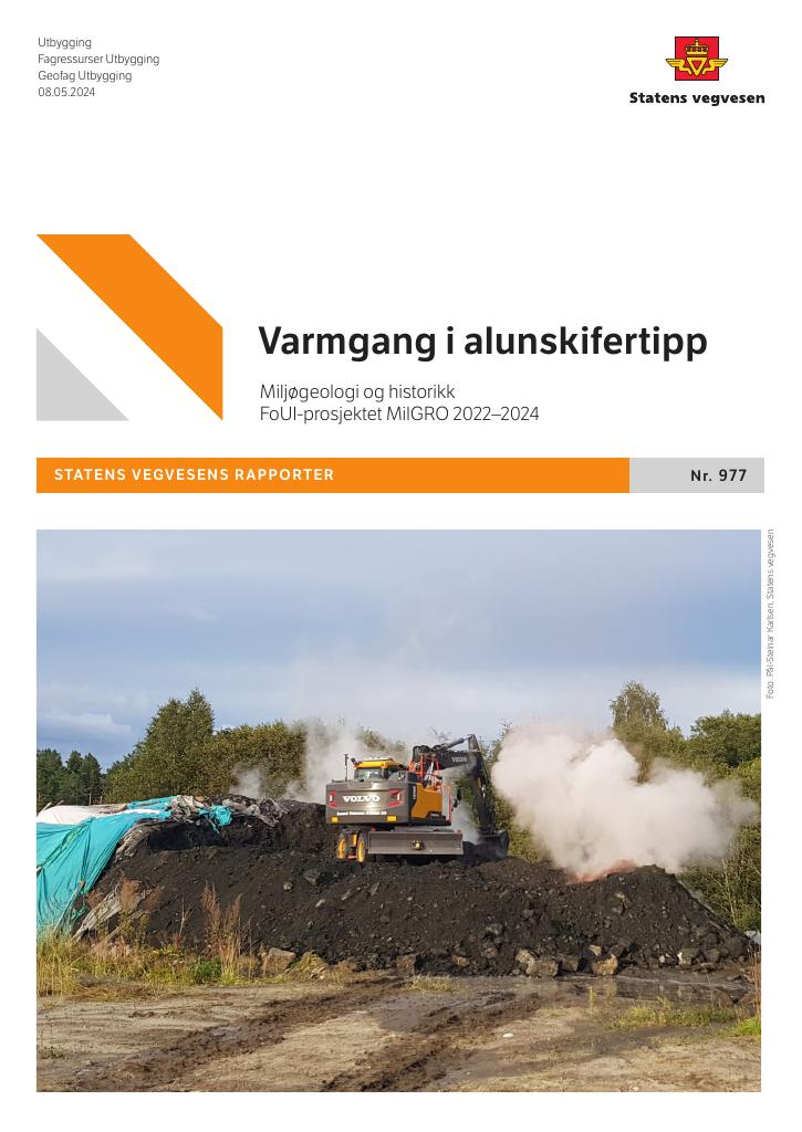 Forsiden av dokumentet Varmgang i alunskifertipp