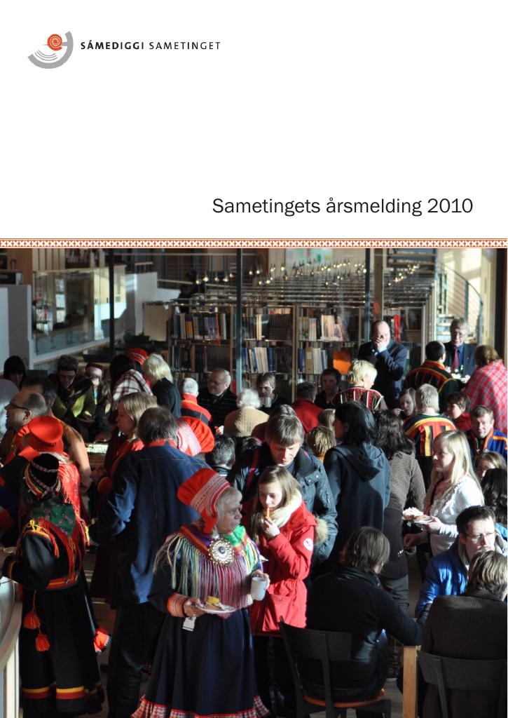 Forsiden av dokumentet Årsrapport Sametinget 2010