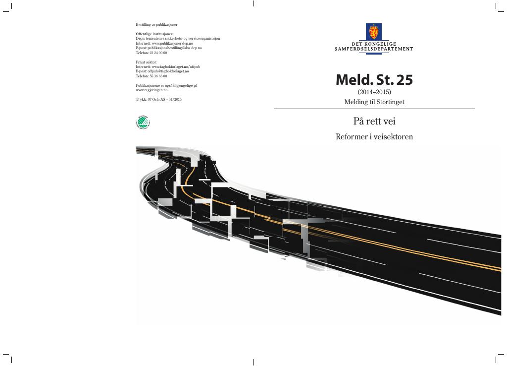 Forsiden av dokumentet Meld. St. 25 (2014-2015)