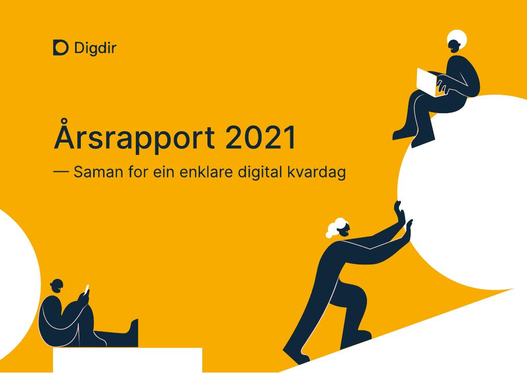 Forsiden av dokumentet Årsrapport Digitaliseringsdirektoratet 2021