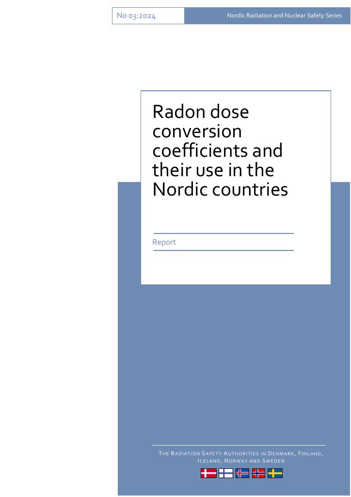 Forsiden av dokumentet Radon dose conversion coefficients and their use in the Nordic countries