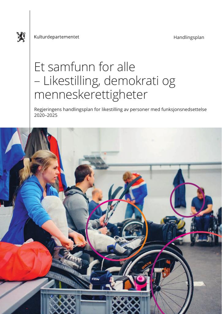 Forsiden av dokumentet Et samfunn for alle - Likestilling, demokrati og menneskerettigheter