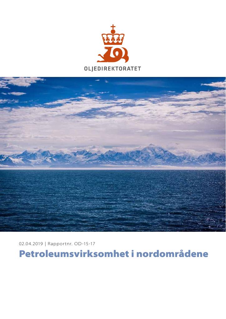 Forsiden av dokumentet Petroleumsvirksomhet i nordområdene