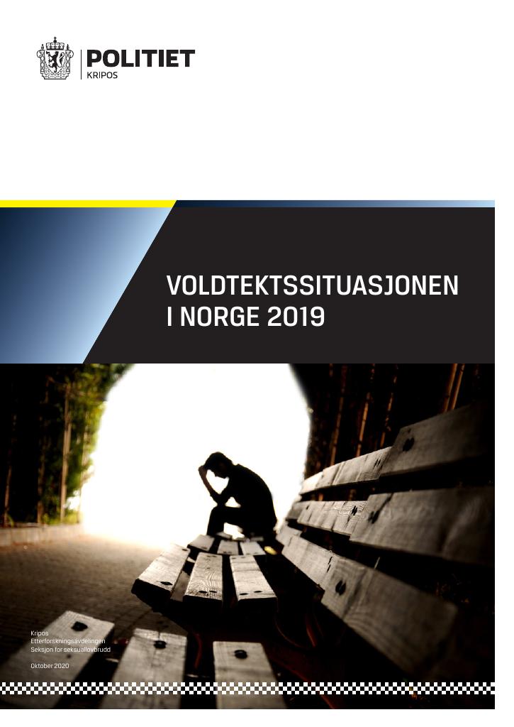 Forsiden av dokumentet Voldtektssituasjonen i Norge 2019