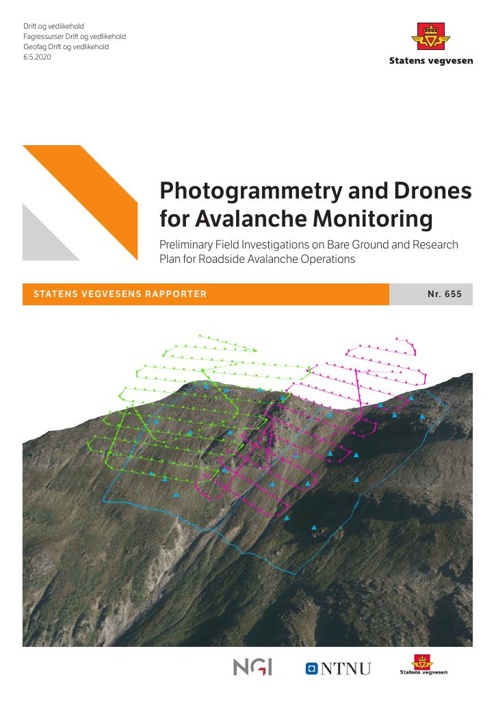 Forsiden av dokumentet Photogrammetry and Drones for Avalanche Monitoring