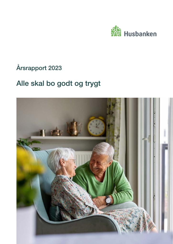 Forsiden av dokumentet Årsrapport Husbanken 2023
