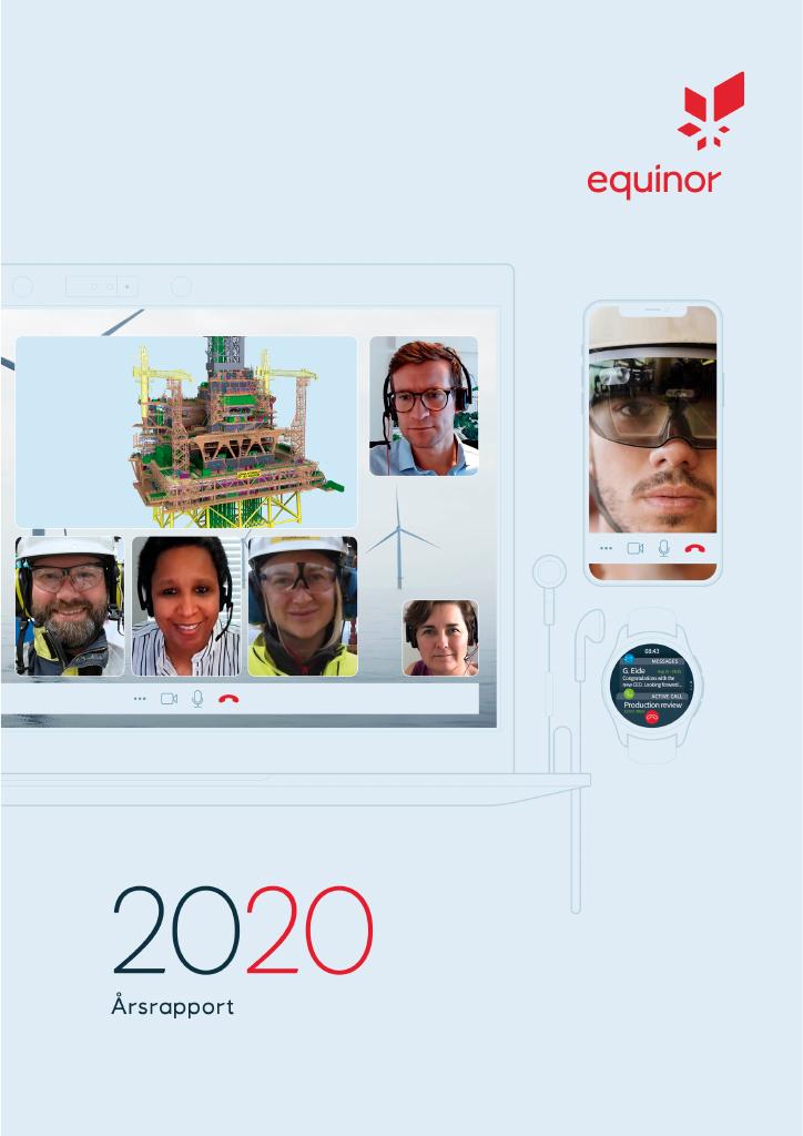 Forsiden av dokumentet Årsrapport Equinor 2020