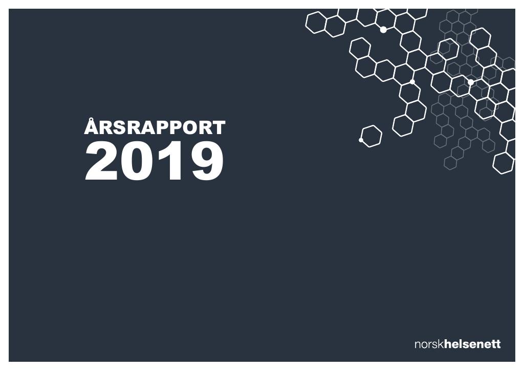 Forsiden av dokumentet Årsrapport Norsk Helsenett SF 2019