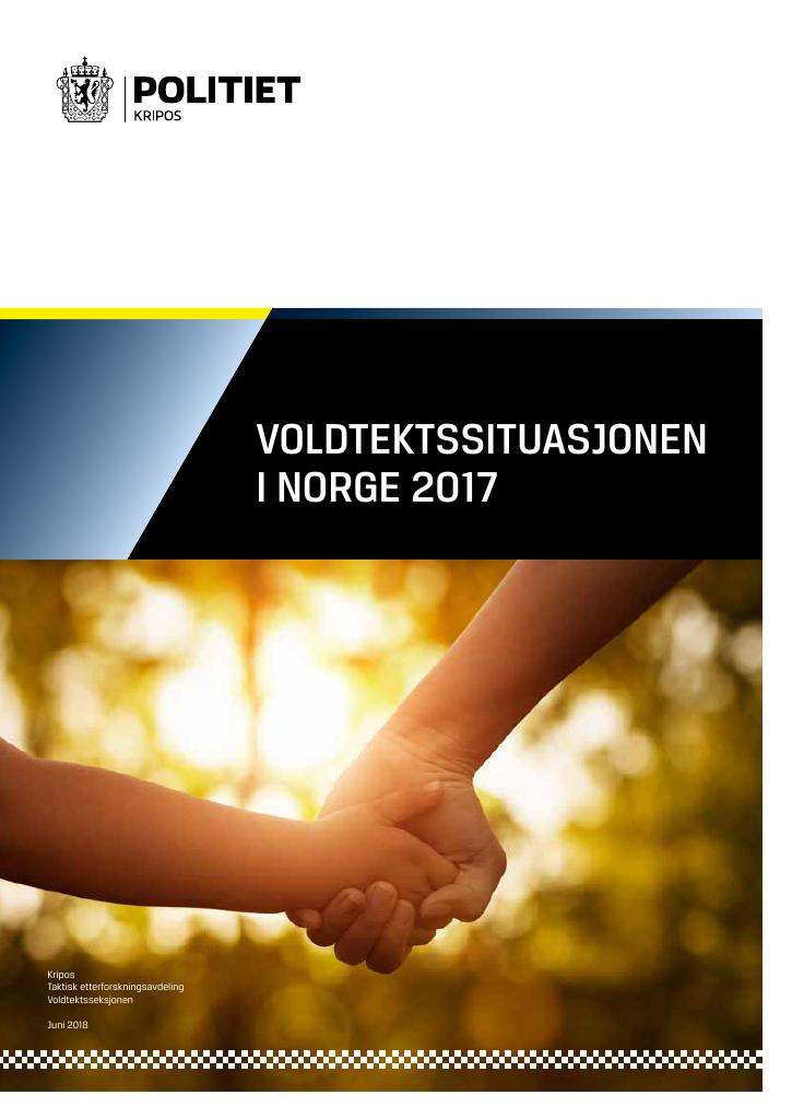 Forsiden av dokumentet Voldtektssituasjonen i Norge 2017