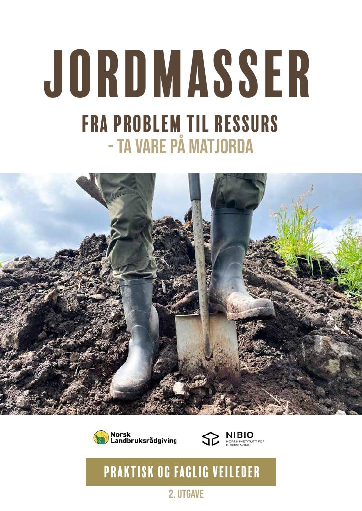 Forsiden av dokumentet Jordmasser : Fra problem til ressurs - ta vare på matjorda
