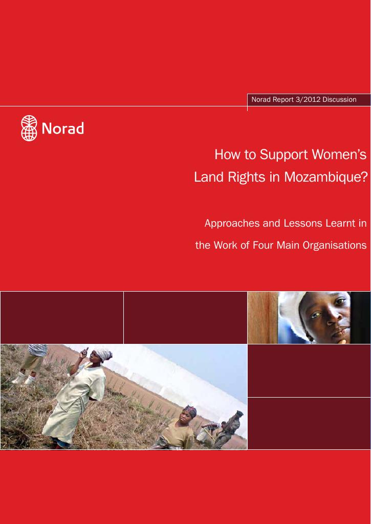 Forsiden av dokumentet How to Support Women’s Land Rights in Mozambique?