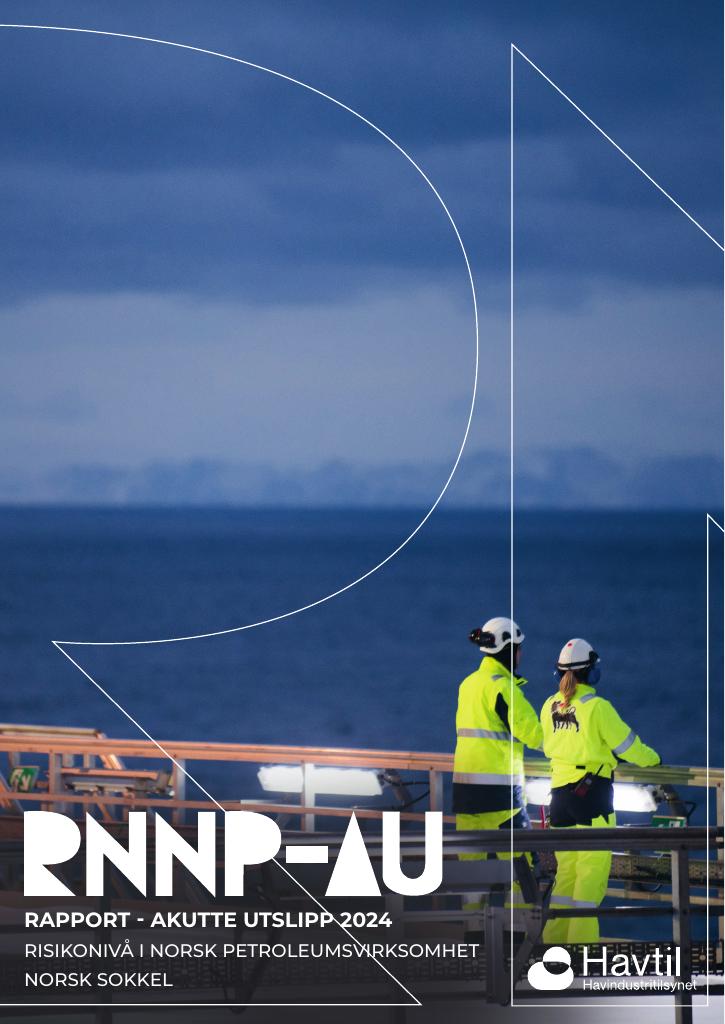 Forsiden av dokumentet Risikonivå i norsk petroleumsvirksomhet - Akutte utslipp 2024