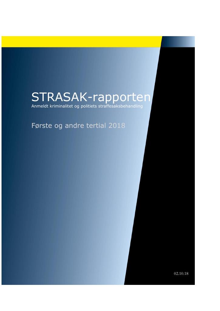 Forsiden av dokumentet Strasak 2. tertial 2018