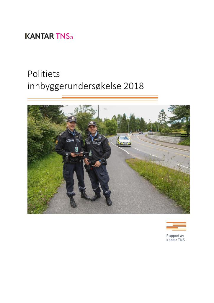 Forsiden av dokumentet Innbyggerundersøkelsen 2018