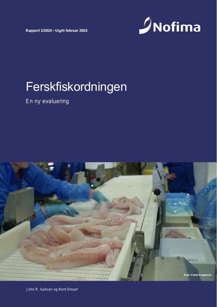 Forsiden av dokumentet Ferskfiskordningen