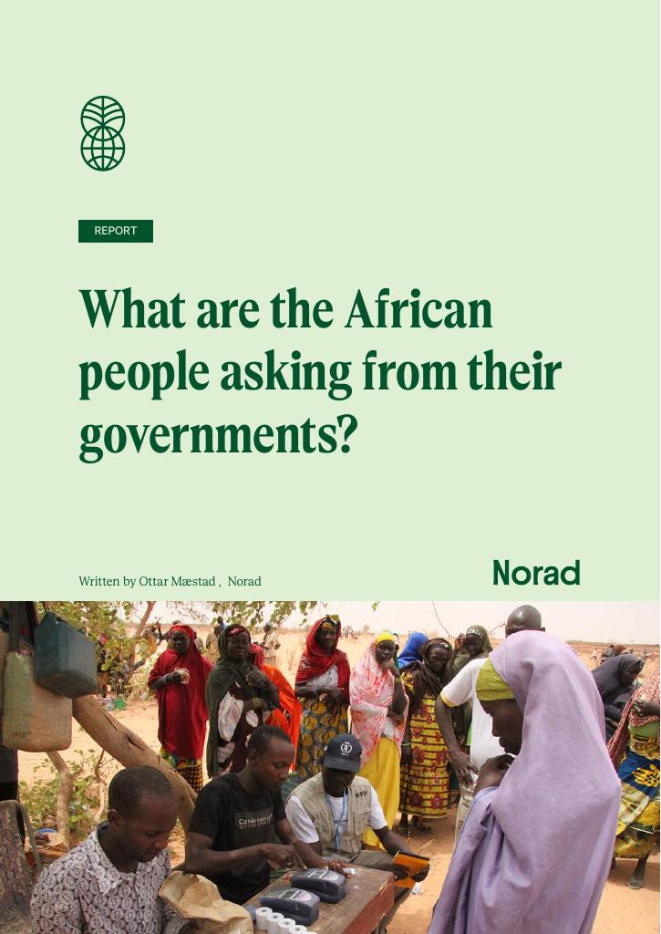 Forsiden av dokumentet What are the African people asking from their governments?