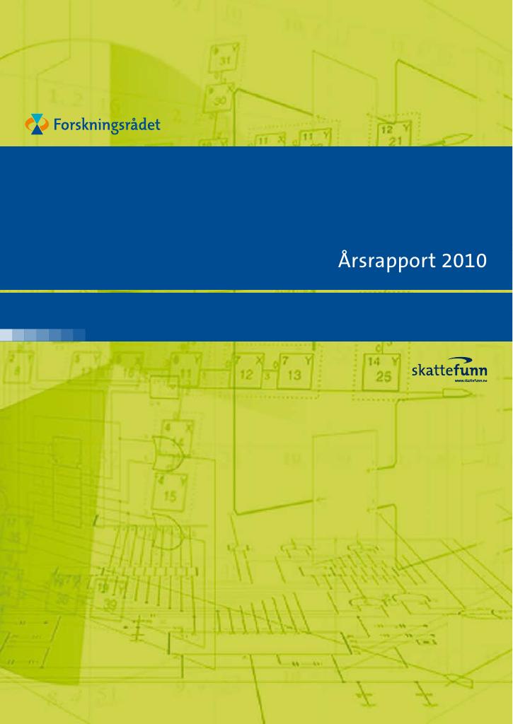 Forsiden av dokumentet Årsrapport SkatteFUNN 2010