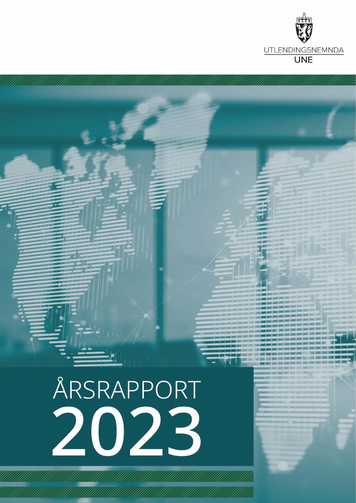 Forsiden av dokumentet Årsrapport Utlendingsnemnda 2023