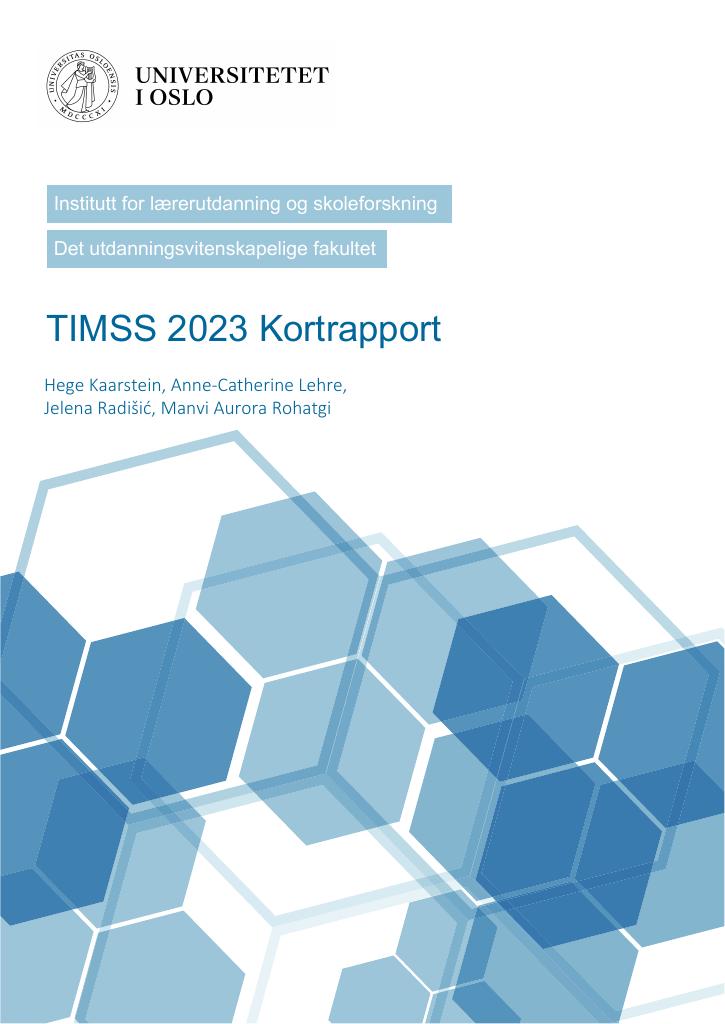 Forsiden av dokumentet TIMSS 2023 Kortrapport