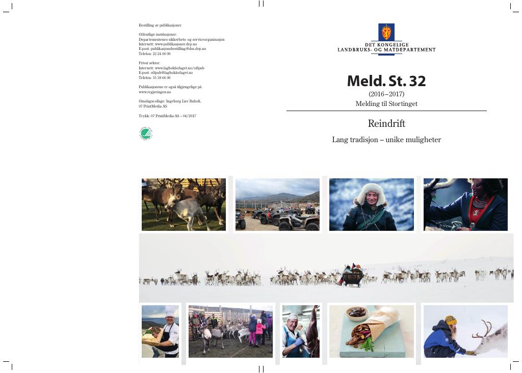 Forsiden av dokumentet Meld. St. 32 (2016–2017)