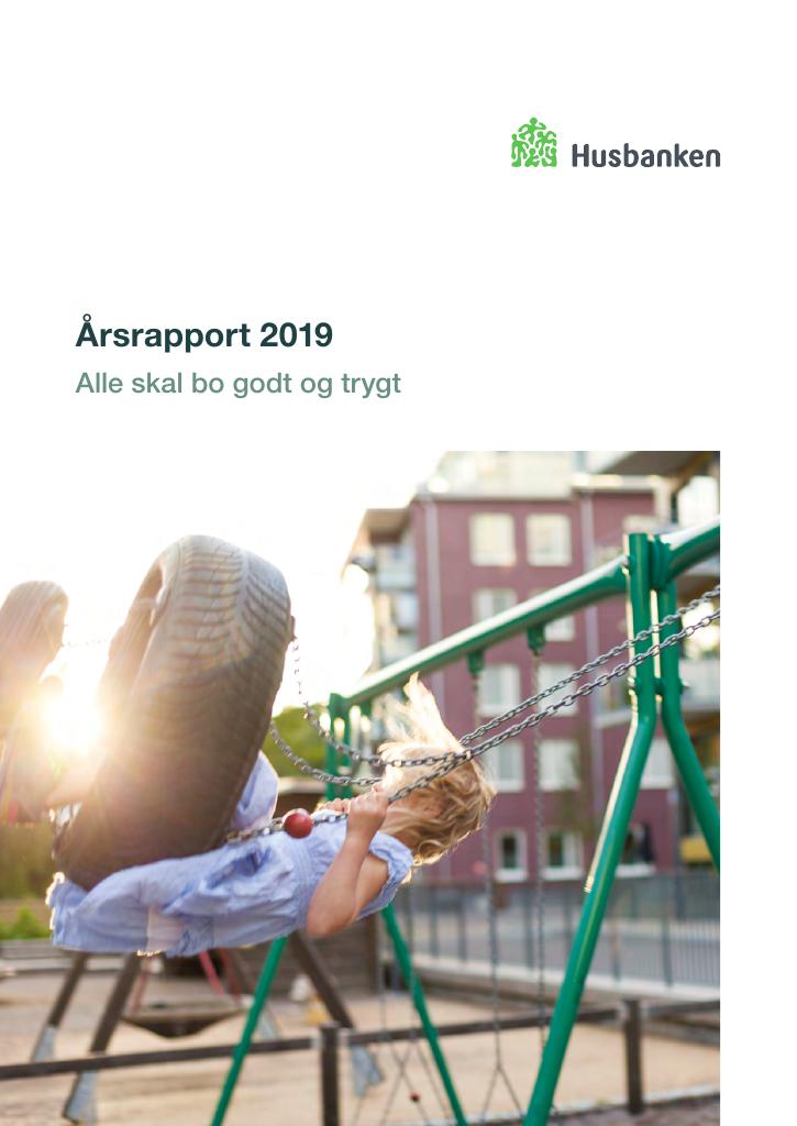 Forsiden av dokumentet Årsrapport Husbanken 2019