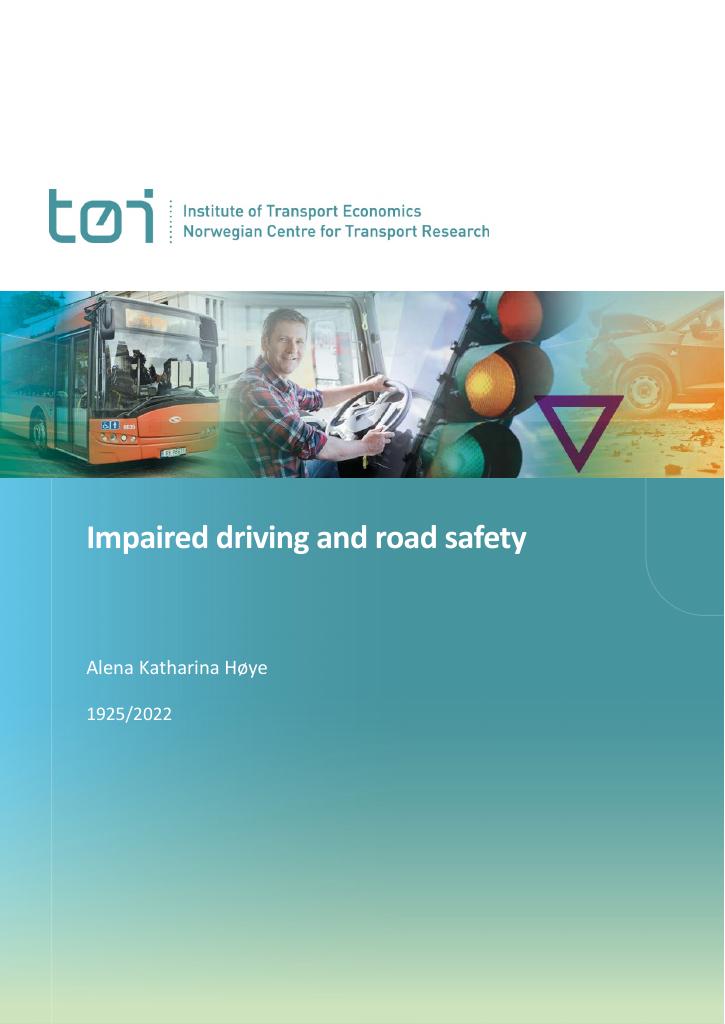 Forsiden av dokumentet Impaired driving and road safety