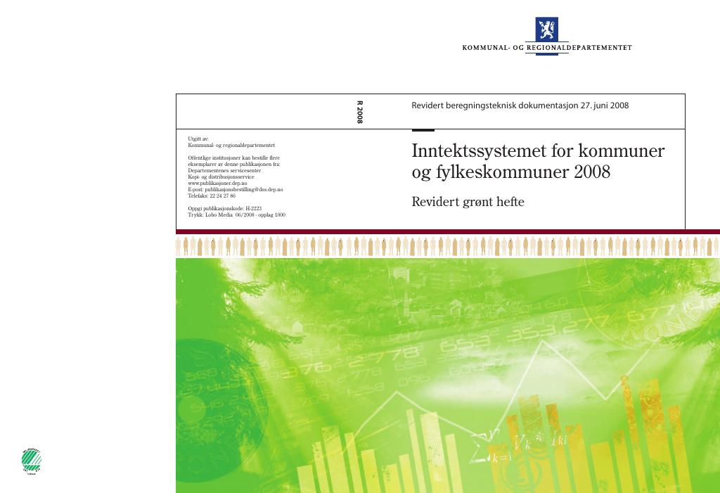 Forsiden av dokumentet Inntektssystemet for kommuner og fylkeskommuner 2008