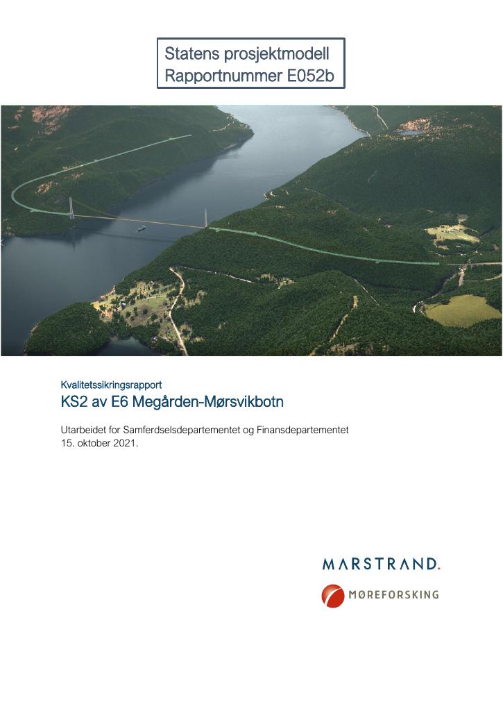 Forsiden av dokumentet E6 Megården-Mørsvikbotn