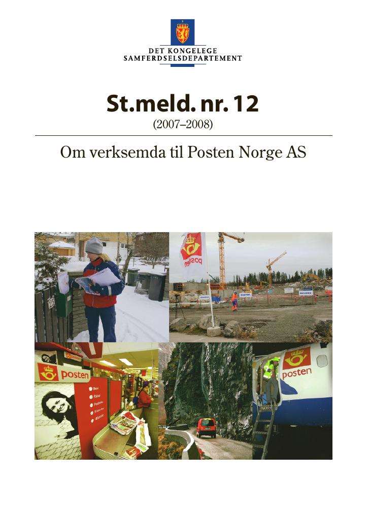 Forsiden av dokumentet St.meld. nr. 12 (2007-2008)
