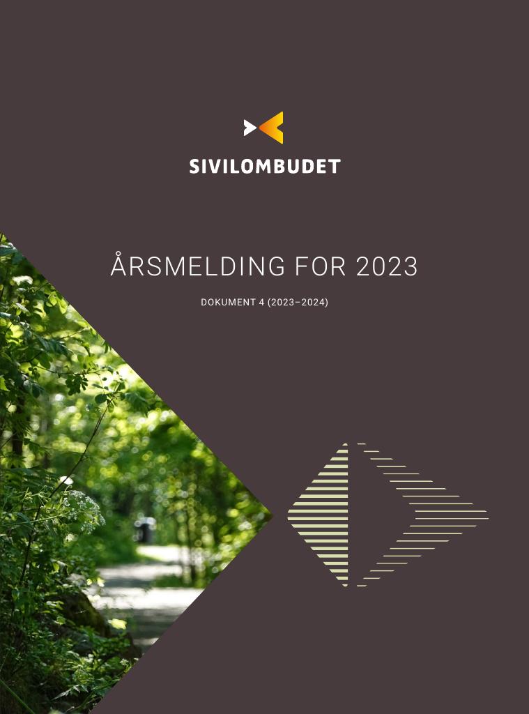 Forsiden av dokumentet Årsrapport Sivilombudet 2023