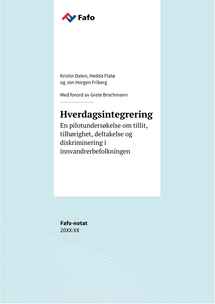Forsiden av dokumentet Hverdagsintegrering