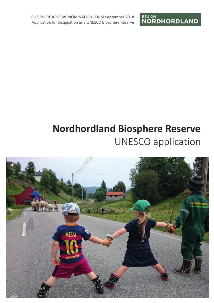 Forsiden av dokumentet Nordhordland biosphere reserve : UNESCO application