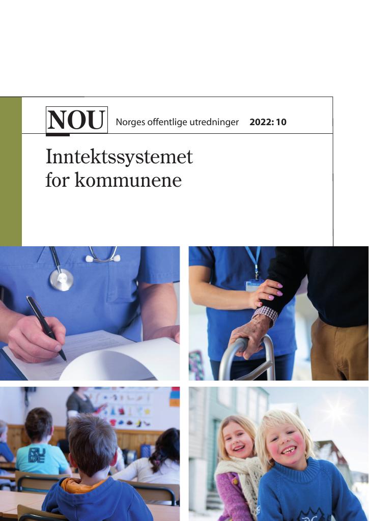 Forsiden av dokumentet NOU 2022: 10 - Inntektssystemet for kommunene