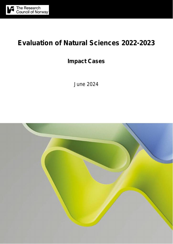 Forsiden av dokumentet Evaluation of Natural Sciences 2022-2023