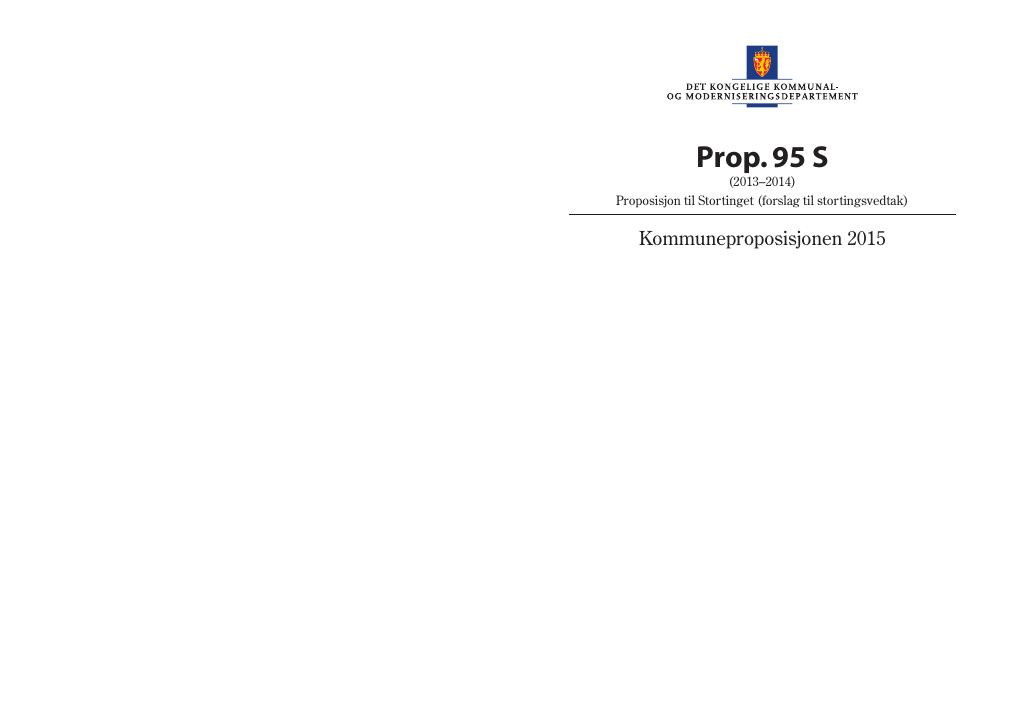 Forsiden av dokumentet Prop. 95 S  (2013–2014)