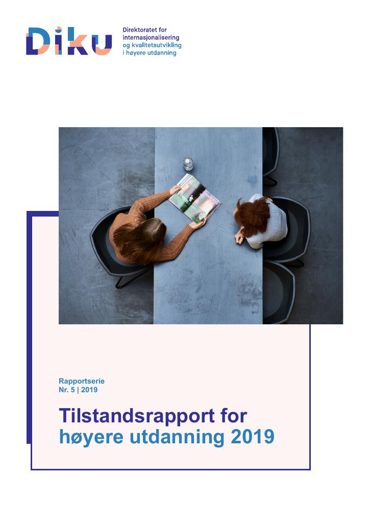 Forsiden av dokumentet Tilstandsrapport for høyere utdanning 2019