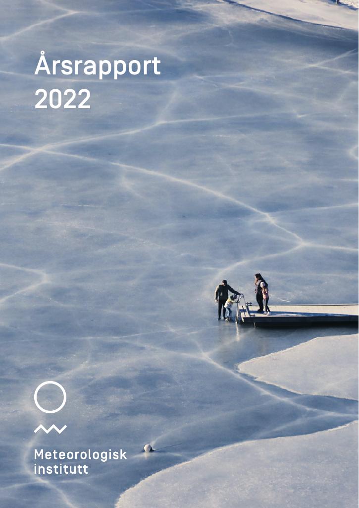 Forsiden av dokumentet Årsrapport Meteorlogisk institutt 2022