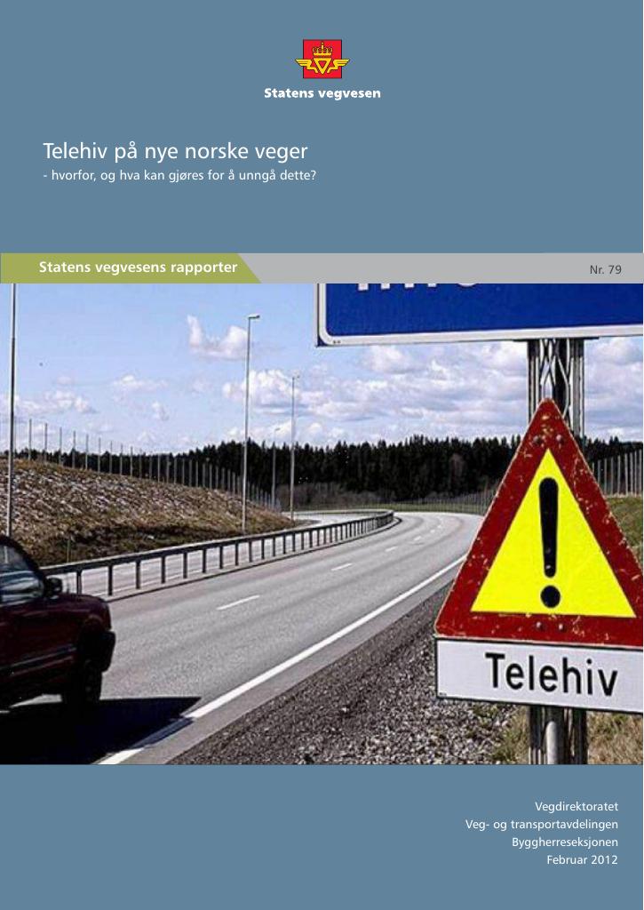 Forsiden av dokumentet Telehiv på nye norske veger