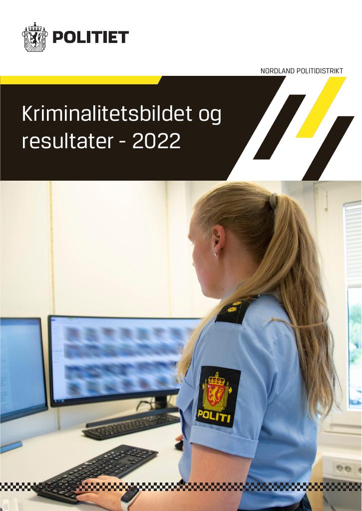 Forsiden av dokumentet Kriminalitetsbilde 2022